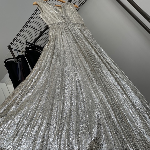 Dresses Striking Vintage Silver Evening Gown Poshmark